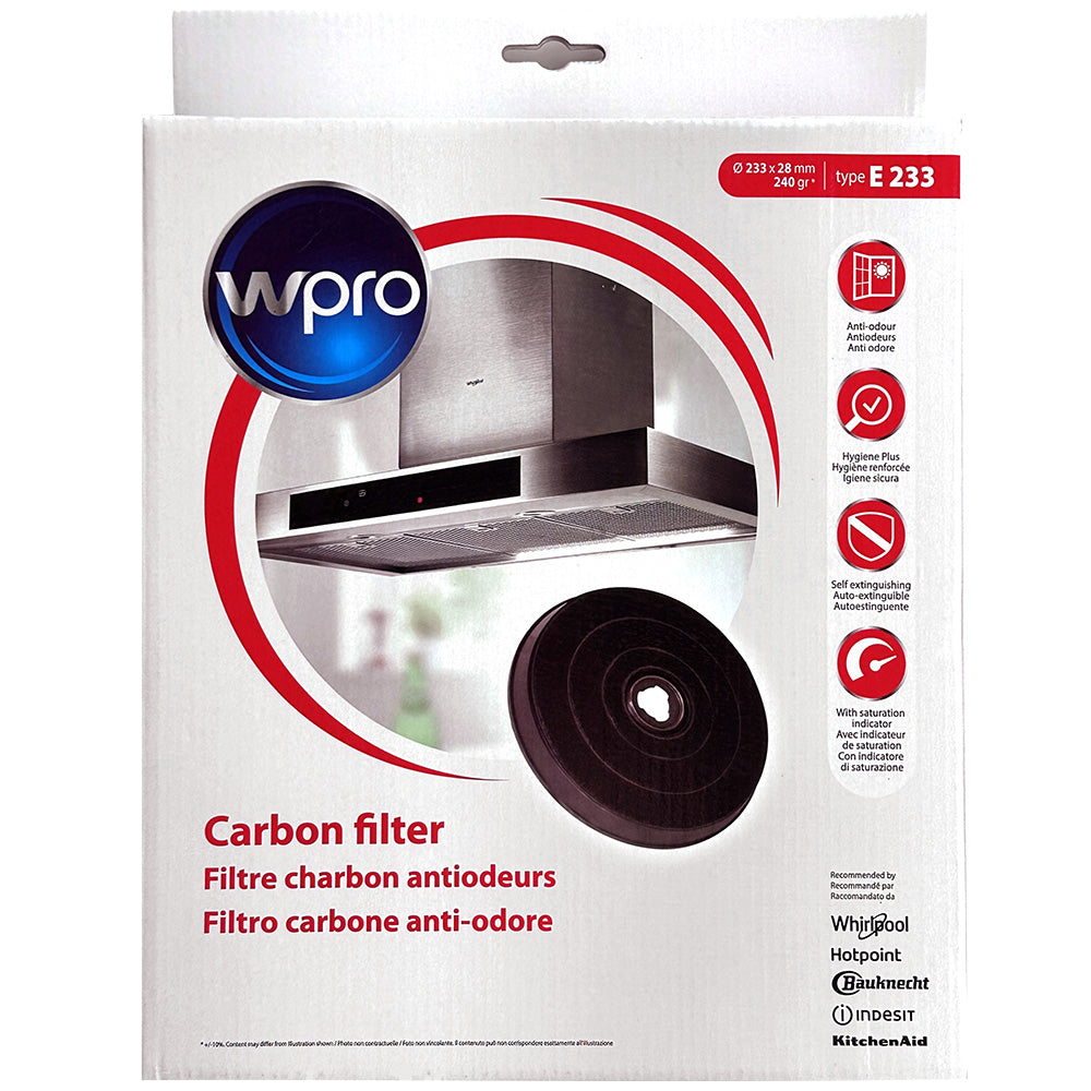 Wpro Wpro Carbon Replacement Filter Type E233 484000008636 – Whirlpool Australia