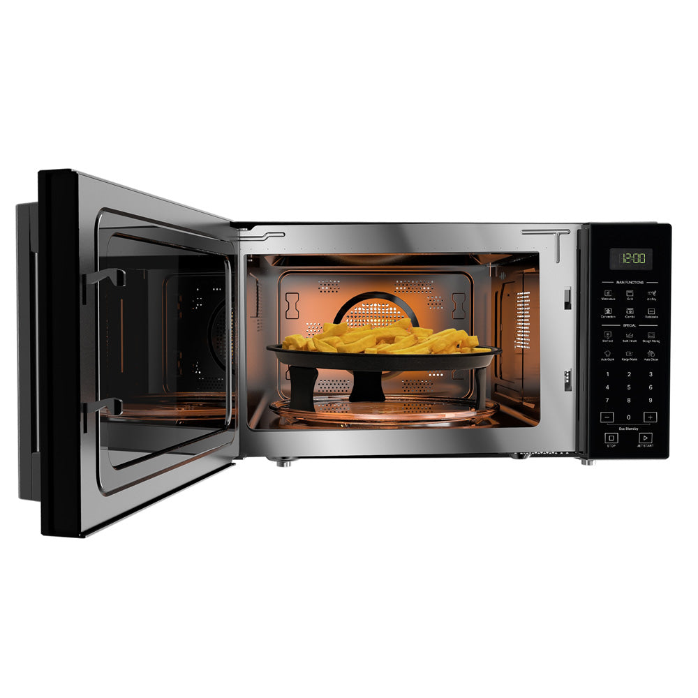 Freestanding Microwave with AirFry - Silver Handle