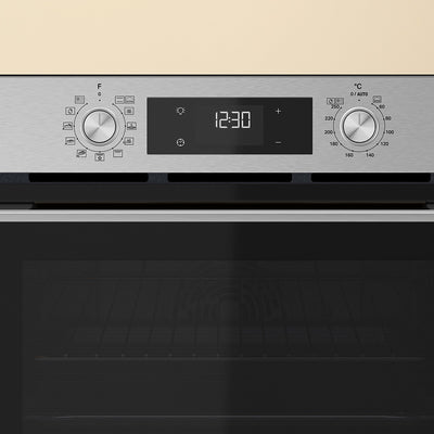 60cm Multi-Function Hybrid Hydrolytic/Pyrolytic Clean Oven in Stainless Steel
