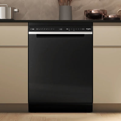 Power Clean Maxi-Tub 15 Place Setting Freestanding Dishwasher In Black