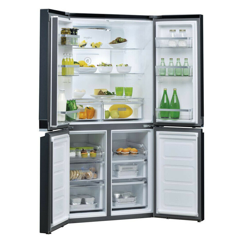 595L French Door Fridge/Freezer In Dark S/Steel